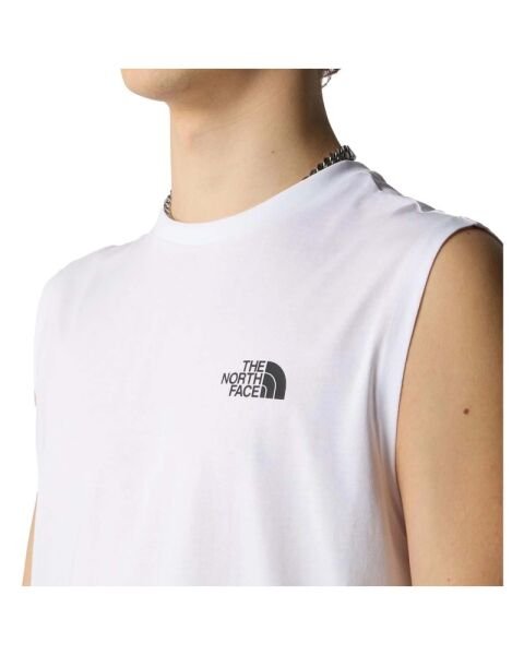 The North Face M Simple Dome Tank Erkek T-Shirt Beyaz - XL