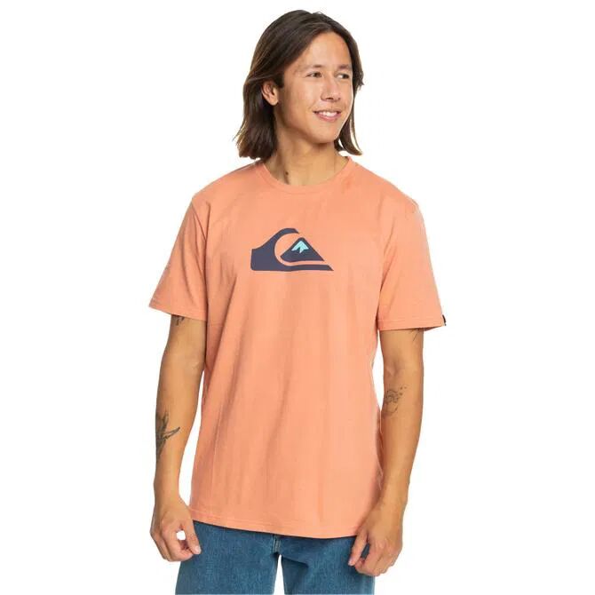 Quiksilver Comp Logo Ss Erkek Tişört Mavi - S