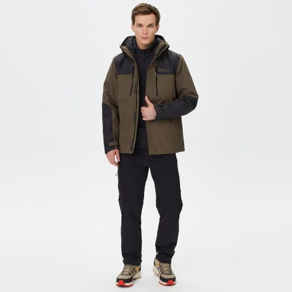 Jack Wolfskin JASPER 3IN1 JKT M Erkek Mont Kahverengi - M