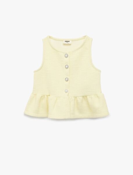 Koton Sarı Bluz 6Skg60026Ak Sarı - 9-10