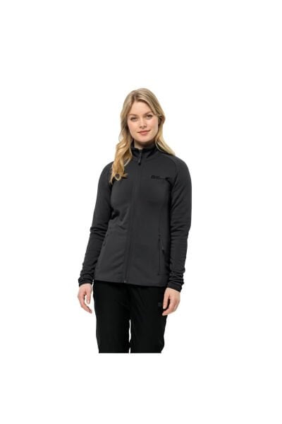 Jack Wolfskin BAISELBERG FZ W Kadın Polar Siyah - L