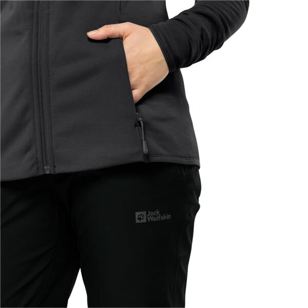 Jack Wolfskin BAISELBERG FZ W Kadın Polar Siyah - L