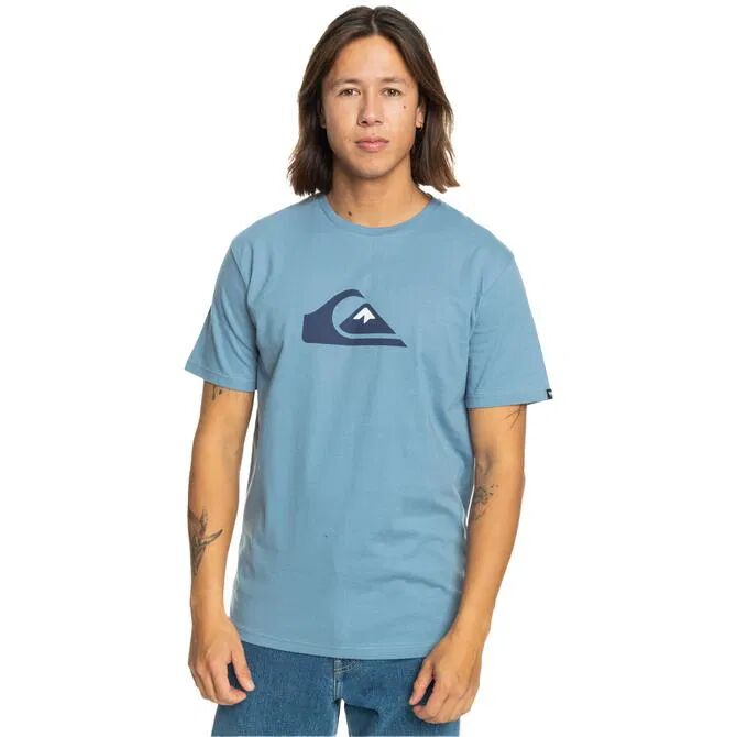 Quiksilver Comp Logo Ss Erkek Tişört Mavi - S