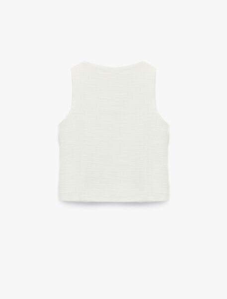 Koton Ekru Bluz 6Skg60027Ak Ekru - 9-10