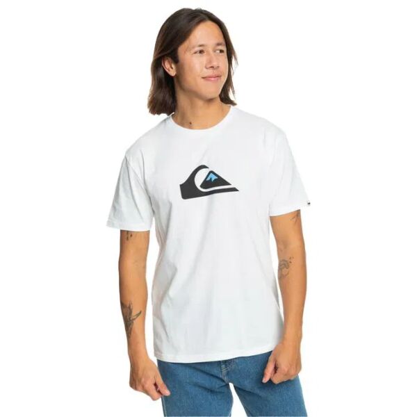 Quiksilver Comp Logo Ss Erkek Tişört Beyaz - XL