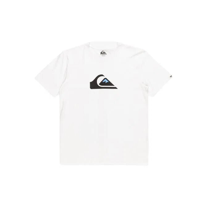 Quiksilver Comp Logo Ss Erkek Tişört Beyaz - XL