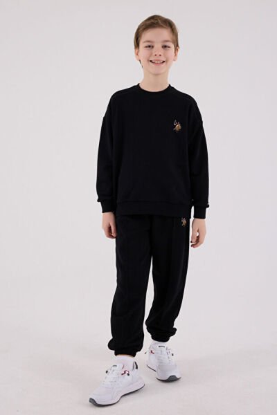 U.S. Polo Erkek Çocuk Eşofman Takımı 5-6 - Siyah