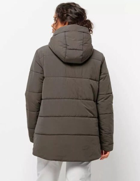 Jack Wolfskin KAROLINGER LONG JKT W Kadın Mont Kahverengi - XS