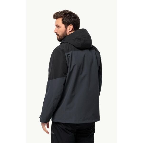 Jack Wolfskin GLAABACH 3IN1 JKT M Erkek Mont Siyah - XXL
