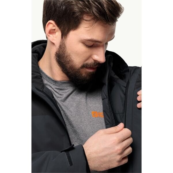 Jack Wolfskin GLAABACH 3IN1 JKT M Erkek Mont Siyah - XXL