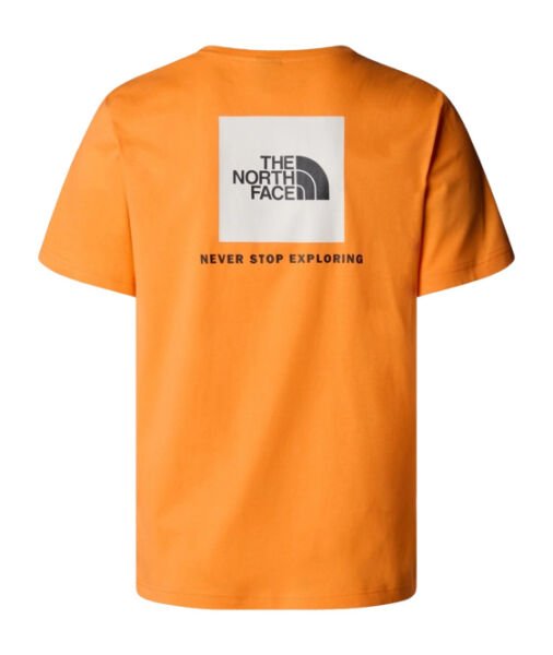 The North Face M Ss Box Nse Tee Erkek T-Shirt K. Turuncu - S