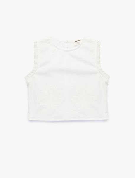 Koton Beyaz Bluz 6Skg60071Aw Beyaz - 9-10