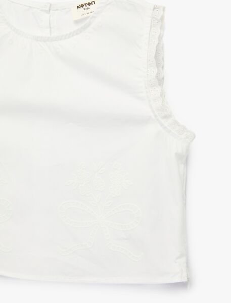 Koton Beyaz Bluz 6Skg60071Aw Beyaz - 9-10