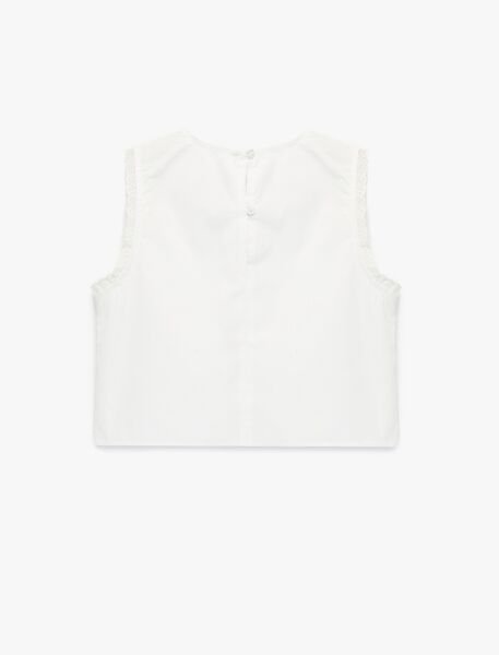 Koton Beyaz Bluz 6Skg60071Aw Beyaz - 9-10