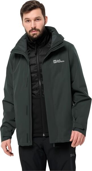 Jack Wolfskin Erkek Mont Luntal 3In1 Jkt M Yeşil - M