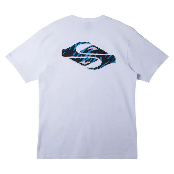 Quiksilver Surf Safari Moe Erkek Tişört Beyaz - XL