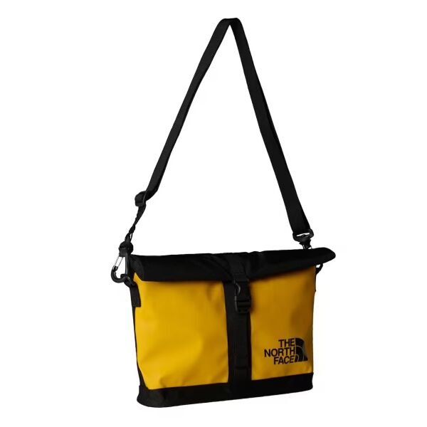 The North Face Base Camp Voyager Messenger Bag Unisex Çanta Siyah Sarı - Tek Beden