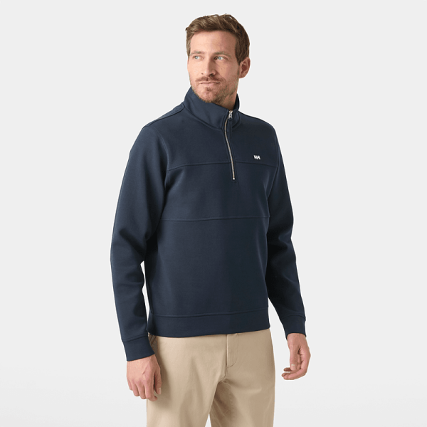 HELLY HANSEN Erkek Sweat KOSTER SWEAT 1/2 ZIP SWEATSHIRT HHA.54590 S - Navy