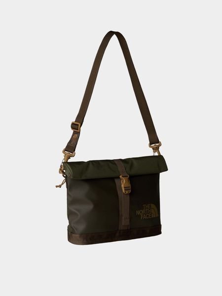 The North Face Base Camp Voyager Messenger Bag Unisex Çanta Siyah Yeşil - Tek Beden