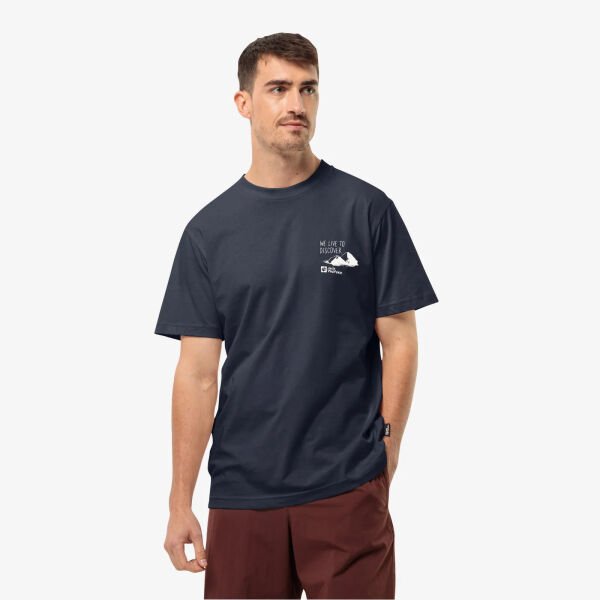 Jack Wolfskin Discover T M Erkek Tişört Bej - L