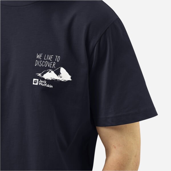 Jack Wolfskin Discover T M Erkek Tişört Bej - S