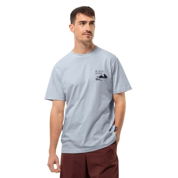 Jack Wolfskin Discover T M Erkek Tişört Bej - M