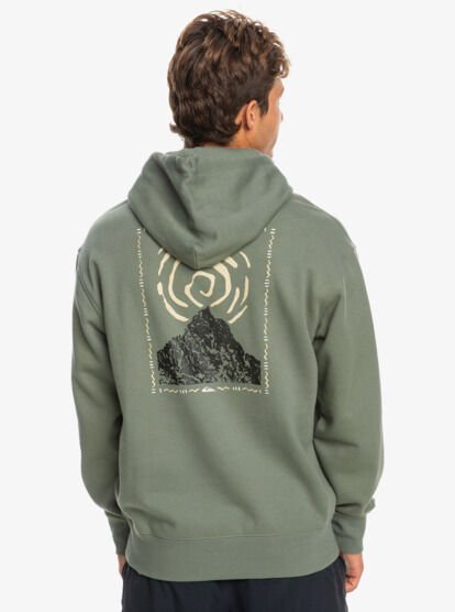 Quiksilver Moonlit Mountain Hoody Erkek Sweatshirt Yeşil - L
