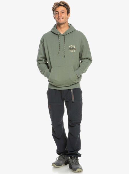 Quiksilver Moonlit Mountain Hoody Erkek Sweatshirt Yeşil - L