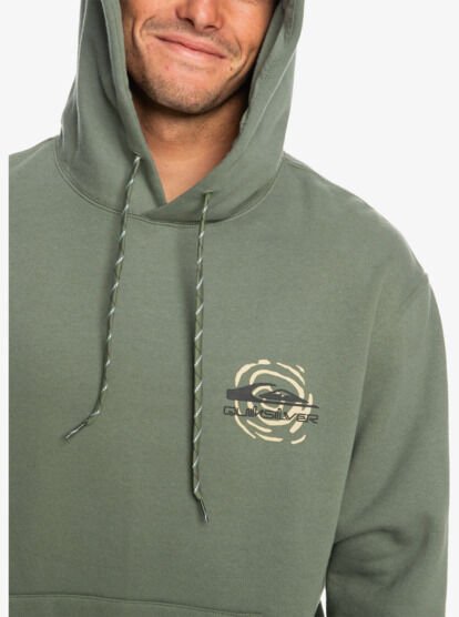 Quiksilver Moonlit Mountain Hoody Erkek Sweatshirt Yeşil - L