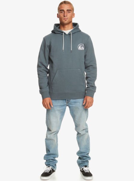 Quiksilver Clean Cırcle Hoodıe Erkek Sweatshirt Mavi - S