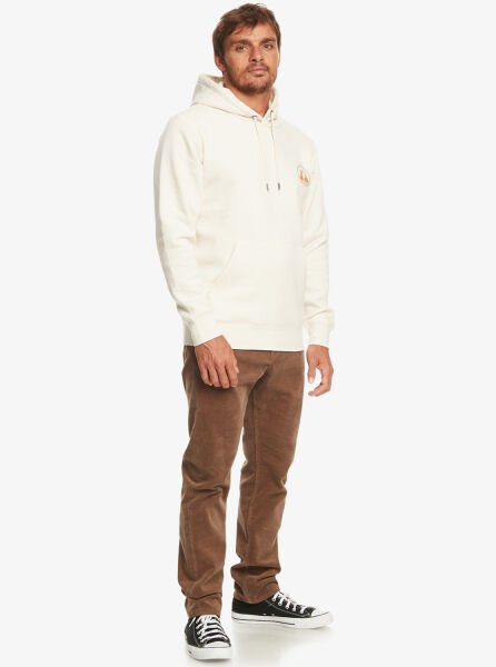 Quiksilver Clean Cırcle Hoodıe Erkek Sweatshirt Krem - L