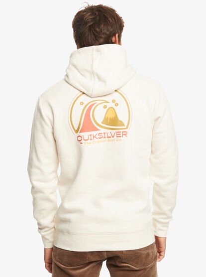 Quiksilver Clean Cırcle Hoodıe Erkek Sweatshirt Krem - L