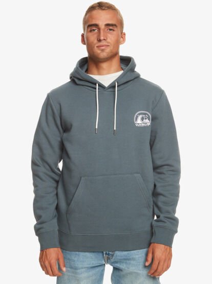 Quiksilver Clean Cırcle Hoodıe Erkek Sweatshirt Mavi - S