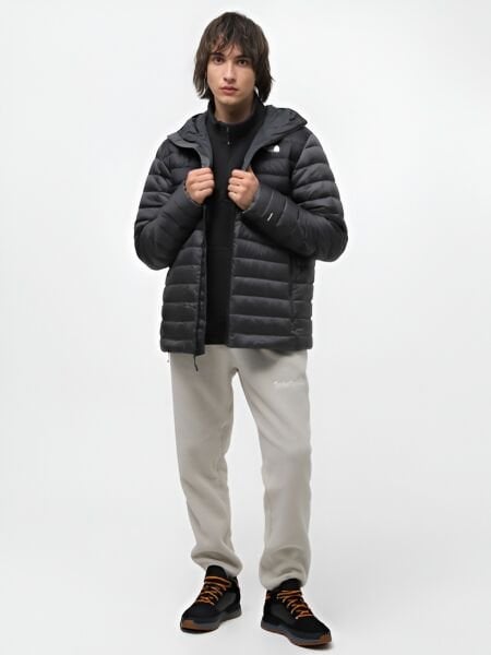 The North Face M Resolve Down Hoodie Erkek Mont Siyah - XL