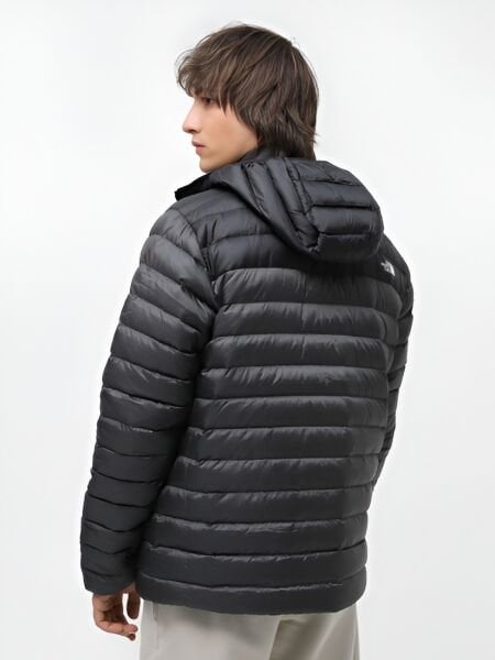 The North Face M Resolve Down Hoodie Erkek Mont Siyah - XXL