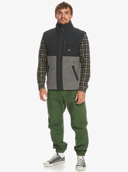 Quiksilver Fz Polar Vest Erkek Yelek Gri - XXL