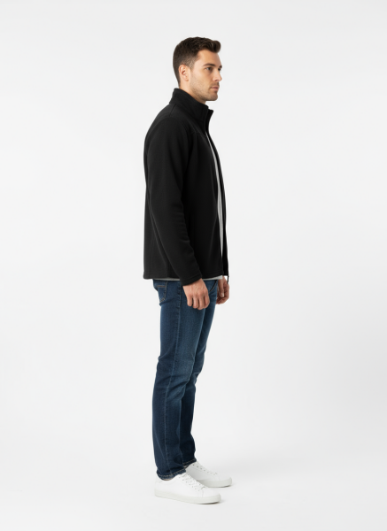 GAMP TAM  FERMUARLI POLAR Siyah - XL