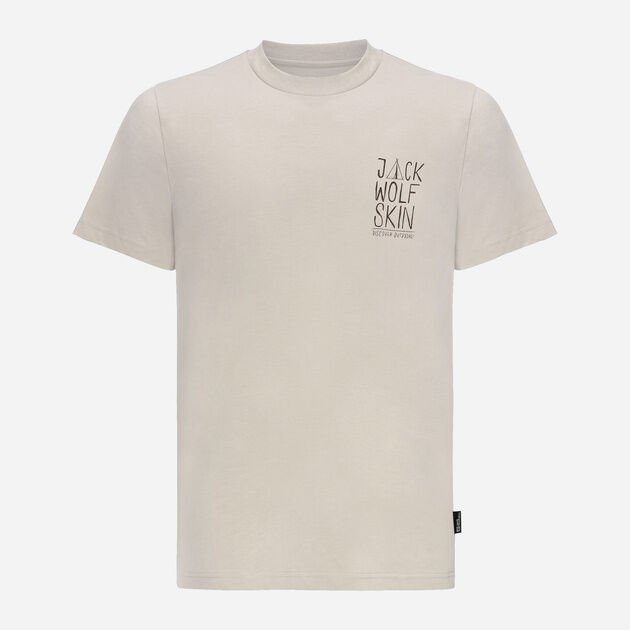 Jack Wolfskin Jack Tent T M Erkek Tişört Bej - M