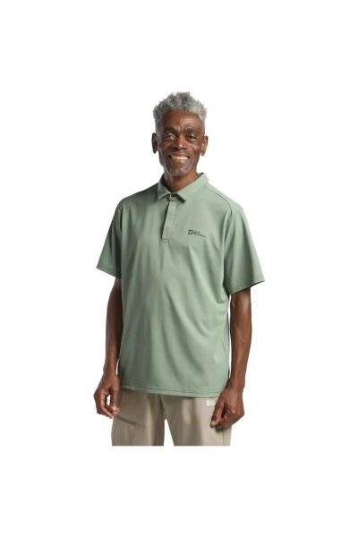 Jack Wolfskin Delgami Erkek Polo T-Shirt Yeşil - M