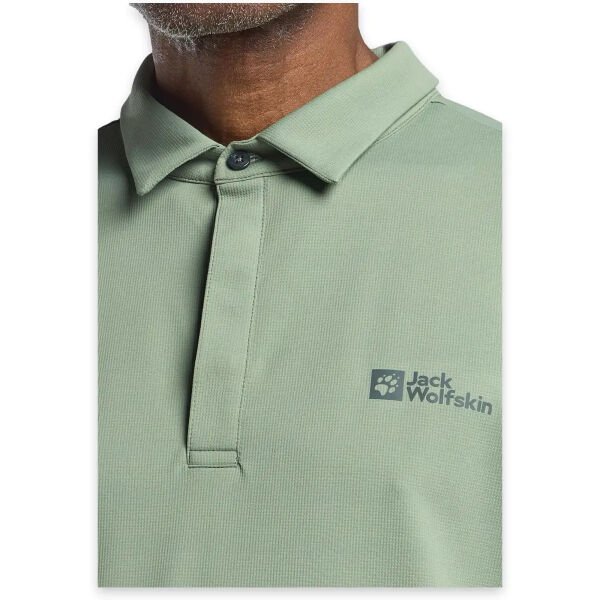 Jack Wolfskin Delgami Erkek Polo T-Shirt Yeşil - M