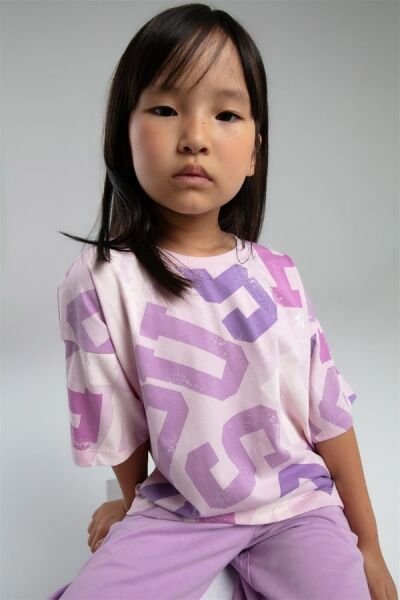 U.S. Polo Kız Çocuk Bermuda Takım  Süprem Rotasyon Örme Kumaş Pembe - 6-7