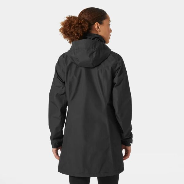 HELLY HANSEN Aden Kadın Uzun Yağmurluk Siyah - S