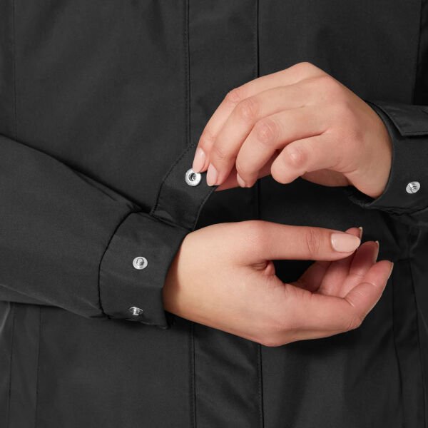 HELLY HANSEN Aden Kadın Uzun Yağmurluk Siyah - S