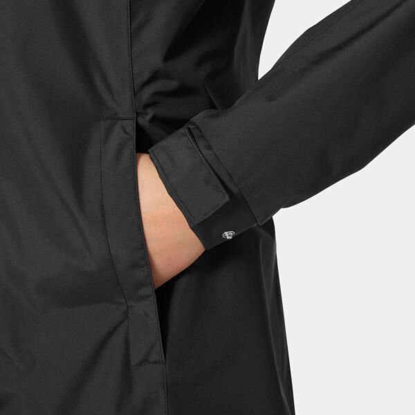 HELLY HANSEN Aden Kadın Uzun Yağmurluk Siyah - S