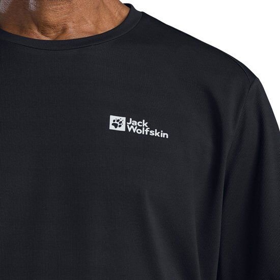 Jack Wolfskin Delgami S/S M Erkek Tişört Siyah - L