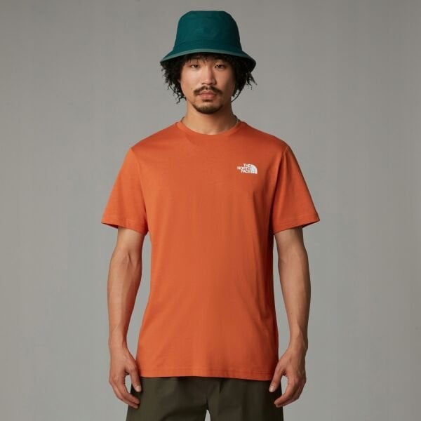 The North Face M Ss Box Nse Tee Erkek T-Shirt K. Turuncu - M