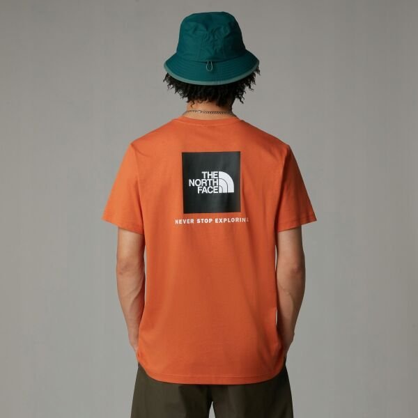 The North Face M Ss Box Nse Tee Erkek T-Shirt K. Turuncu - M