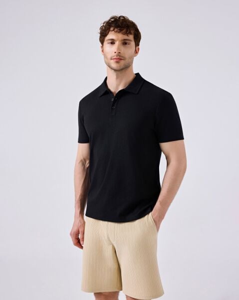 ELLESSE ERKEK POLO TİŞÖRT 6SM5003 S - BLACK
