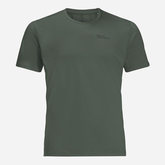 Jack Wolfskin Delgami S/S M Erkek Tişört Yeşil - XL