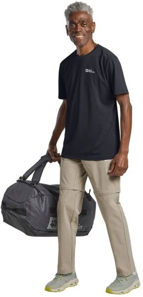 Jack Wolfskin Delgami S/S M Erkek Tişört Siyah - M